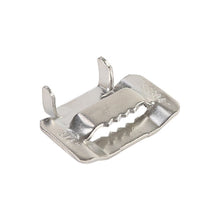 Load image into Gallery viewer, 100 PCS 19.05mm 304 Stainless Steel Tie Lock Type Cable Wrapped Bundle Buckle, 19.05mm