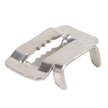 Load image into Gallery viewer, 100 PCS 19.05mm 304 Stainless Steel Tie Lock Type Cable Wrapped Bundle Buckle, 19.05mm