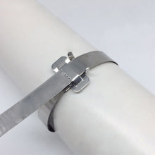 Load image into Gallery viewer, 100 PCS 19.05mm 304 Stainless Steel Tie Lock Type Cable Wrapped Bundle Buckle, 19.05mm