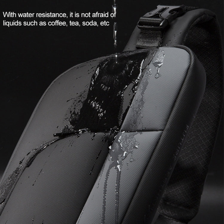 Bange BG-7312 Men Microfiber Leather Crossbody Chest Bag, Size: 35 x 16 x 4cm