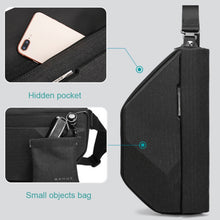 Load image into Gallery viewer, Bange BG-7502 Men Pyramid Hard Shell Waterproof Crossbody Chest Bag, Size: 35 x 18 x 5cm