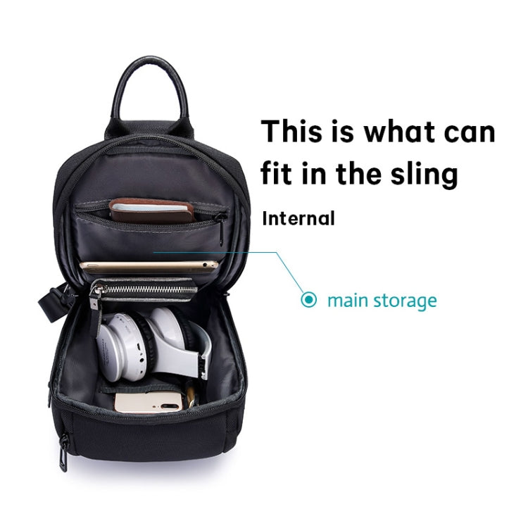 Bange BG-7565 Men Oxford Cloth Waterproof Anti-theft Crossbody Chest Bag, Size: 34 x 17.5 x 11cm