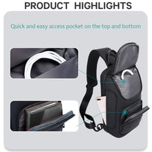Load image into Gallery viewer, Bange BG-7565 Men Oxford Cloth Waterproof Anti-theft Crossbody Chest Bag, Size: 34 x 17.5 x 11cm