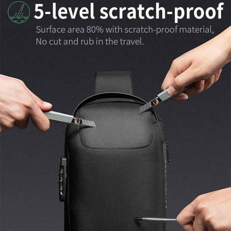 Bange BG-22085 Men Oxford Cloth Waterproof Anti-theft Crossbody Chest Bag, Size: 34 x 18 x 10cm