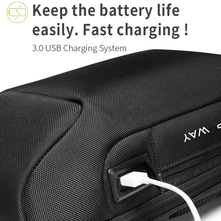 Bange BG-22085 Men Oxford Cloth Waterproof Anti-theft Crossbody Chest Bag, Size: 34 x 18 x 10cm