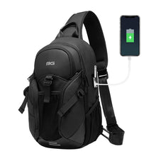 Load image into Gallery viewer, Bange BG-77120 Men Waterproof Crossbody Chest Bag with USB Port, Size: 36 x 22 x 10cm