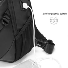 Load image into Gallery viewer, Bange BG-77120 Men Waterproof Crossbody Chest Bag with USB Port, Size: 36 x 22 x 10cm