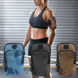 Multi-functional Sports Armband Waterproof Phone Bag, Random Color Delivery