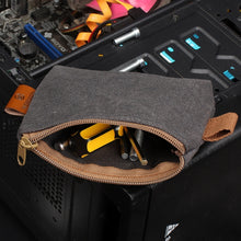 Load image into Gallery viewer, 17 x 11.5 x 4cm Electrician Repair Hardware Tool Carrying Bag, 17 x 11.5 x 4cm (Khaki), 17 x 11.5 x 4cm (Grey), 17 x 11.5 x 4cm (Forest Green), 17 x 11.5 x 4cm (Army Green)