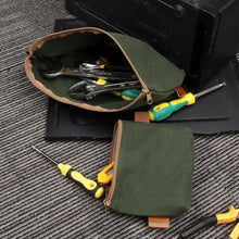 Load image into Gallery viewer, 17 x 11.5 x 4cm Electrician Repair Hardware Tool Carrying Bag, 17 x 11.5 x 4cm (Khaki), 17 x 11.5 x 4cm (Grey), 17 x 11.5 x 4cm (Forest Green), 17 x 11.5 x 4cm (Army Green)