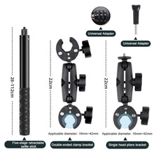 Load image into Gallery viewer, Motorcycle Dual-headsCrab &amp; Single Heads Clamps Handlebar Fixed Mount Selfie Stick, Dual-heads Crab &amp; Single Heads Crab