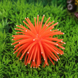 Aquarium Articles Decoration TPR Simulation Sea Urchin Ball Coral with Point, Size: M, Diameter: 10cm, 10cm