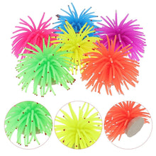 Load image into Gallery viewer, Aquarium Articles Decoration TPR Simulation Sea Urchin Ball Coral with Point, Size: S, Diameter: 7cm, 7cm