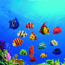 Load image into Gallery viewer, 10 PCS Aquarium Articles Decoration Plastic Floating Fake Fish, Size: 5*3cm, Aquarium Fake Fish Decoration