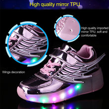 Load image into Gallery viewer, K02 LED Light Single Wheel Wing Roller Skating Shoes Sport Shoes, Size : 35