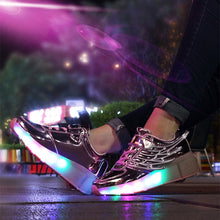 Load image into Gallery viewer, K02 LED Light Single Wheel Wing Roller Skating Shoes Sport Shoes, Size : 35