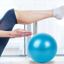 Load image into Gallery viewer, Mini Yoga Pilates Ball Explosion-proof PVC Ball Balanced Fitness Gymnastic Exercise Training with Straw, Diameter: 25cm