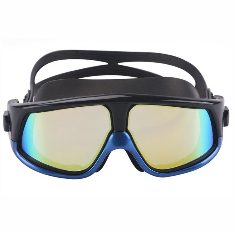 Colorful Large Frame Electroplating Anti-fog Silicone Swimming Goggles for Adults