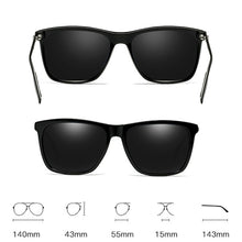 Load image into Gallery viewer, Men Retro Fashion Aluminum Magnesium Frame UV400 Polarized Sunglasses, Demi Brown + Brown, Black Tarnish+ G15 Green, Black Tarnish+ Blue, Black Tarnish+ Grey, Black Tarnish+ Pink, Black Silver+ Grey, Grey+ Silver
