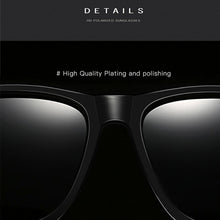 Load image into Gallery viewer, Men Retro Fashion Aluminum Magnesium Frame UV400 Polarized Sunglasses