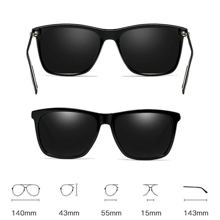 Men Retro Fashion Aluminum Magnesium Frame UV400 Polarized Sunglasses