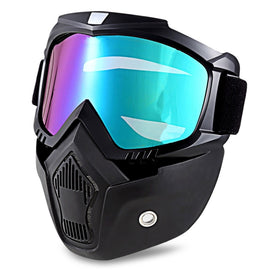 Motorcycle Off-road Helmet Mask Detachable Windproof Goggles Glasses
