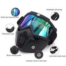 Load image into Gallery viewer, Motorcycle Off-road Helmet Mask Detachable Windproof Goggles Glasses
