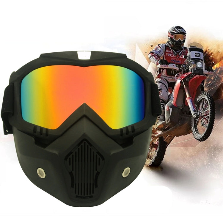 Motorcycle Off-road Helmet Mask Detachable Windproof Goggles Glasses