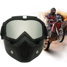 Load image into Gallery viewer, Motorcycle Off-road Helmet Mask Detachable Windproof Goggles Glasses