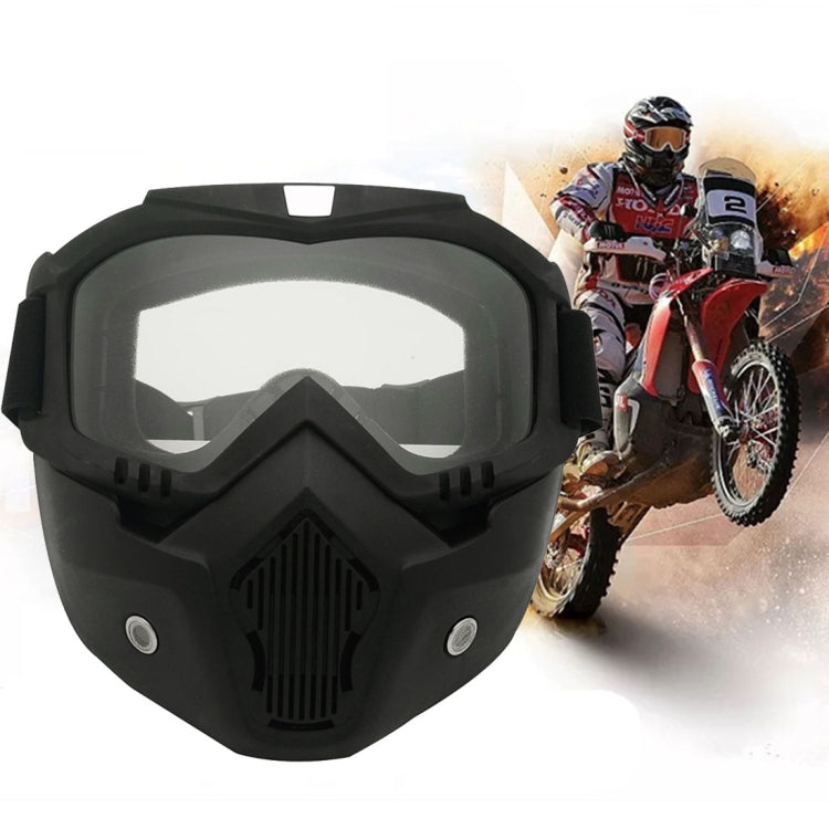 Motorcycle Off-road Helmet Mask Detachable Windproof Goggles Glasses