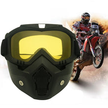 Load image into Gallery viewer, Motorcycle Off-road Helmet Mask Detachable Windproof Goggles Glasses