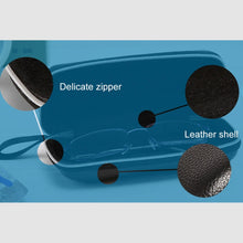 Load image into Gallery viewer, Sunglasses PU Leather Shell Zipper Glasses Case Box, Size: 16.5*6cm