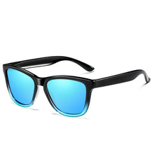 Load image into Gallery viewer, Unisex Retro Fashion Plastic Frame UV400 Polarized Sunglasses, Gradient Black + Silver, Gradient Black + Red, Demi Brown +Brown, Gradient Black + Blue, Gradient Black +Green, Matte Black + G15 Green