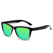 Load image into Gallery viewer, Unisex Retro Fashion Plastic Frame UV400 Polarized Sunglasses, Gradient Black + Silver, Gradient Black + Red, Demi Brown +Brown, Gradient Black + Blue, Gradient Black +Green, Matte Black + G15 Green