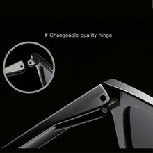 Load image into Gallery viewer, Unisex Retro Fashion Plastic Frame UV400 Polarized Sunglasses, Matte Black + G15 Green, Gradient Black + Silver, Gradient Black + Red, Demi Brown +Brown, Gradient Black + Blue, Gradient Black +Green
