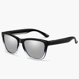 Unisex Retro Fashion Plastic Frame UV400 Polarized Sunglasses, Gradient Black + Silver, Gradient Black + Red, Demi Brown +Brown, Gradient Black + Blue, Gradient Black +Green, Matte Black + G15 Green