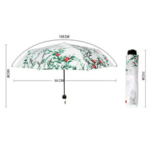 Load image into Gallery viewer, Creative Fresh Style Three Fold Silver Tape Anti Ultraviolet Sunshade Umbrella, OG3876A, OG3876B, OG3876C