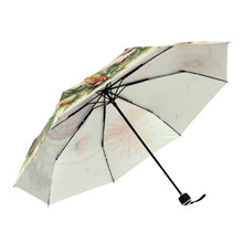 Load image into Gallery viewer, Creative Fashion Three Fold Lazy Cat Pattern Silver Tape Anti Ultraviolet Sunshade Umbrella, Cat Pattern Silver Tape Umbrella