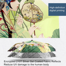 Load image into Gallery viewer, Creative Fresh Style Three Fold Silver Tape Anti Ultraviolet Sunshade Umbrella, OG3884A, OG3884B
