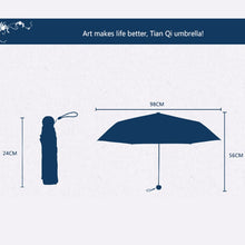 Load image into Gallery viewer, Creative Fresh Style Three Fold Silver Tape Anti Ultraviolet Sunshade Umbrella, OG3884A, OG3884B