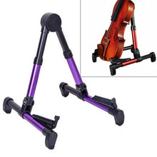 Load image into Gallery viewer, Simple Folding Vertical Guitar Violin Ukulele Bracket Musical Instrument Stand, OG3909AA, OG3909B, OG3909J, OG3909L, OG3909P, OG3909R, OG3909S