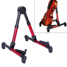 Load image into Gallery viewer, Simple Folding Vertical Guitar Violin Ukulele Bracket Musical Instrument Stand, OG3909AA, OG3909B, OG3909J, OG3909L, OG3909P, OG3909R, OG3909S