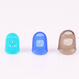 10 PCS Guitar Ukulele Stringed Instrument Finger Protector Anti-pain Finger Cap in Random Color Delivery(Size: M), 10 PCS Finger Protector