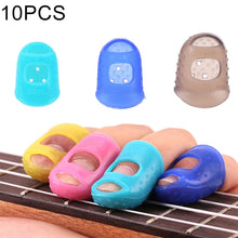 Load image into Gallery viewer, 10 PCS Guitar Ukulele Stringed Instrument Finger Protector Anti-pain Finger Cap in Random Color Delivery(Size: L), Size: L