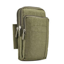 Load image into Gallery viewer, Outdoor Phone Carrying Case Pouch Nylon Crossbody Shoulder Cell Phone Holster Waist Belt Wallet Bag with Carabiner