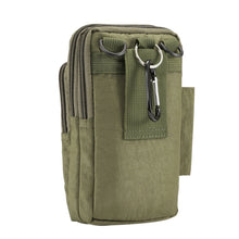 Load image into Gallery viewer, Outdoor Phone Carrying Case Pouch Nylon Crossbody Shoulder Cell Phone Holster Waist Belt Wallet Bag with Carabiner