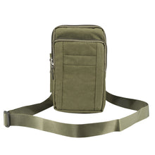 Load image into Gallery viewer, Outdoor Phone Carrying Case Pouch Nylon Crossbody Shoulder Cell Phone Holster Waist Belt Wallet Bag with Carabiner