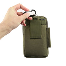 Load image into Gallery viewer, Outdoor Phone Carrying Case Pouch Nylon Crossbody Shoulder Cell Phone Holster Waist Belt Wallet Bag with Carabiner