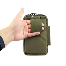 Load image into Gallery viewer, Outdoor Phone Carrying Case Pouch Nylon Crossbody Shoulder Cell Phone Holster Waist Belt Wallet Bag with Carabiner