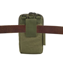 Load image into Gallery viewer, Outdoor Phone Carrying Case Pouch Nylon Crossbody Shoulder Cell Phone Holster Waist Belt Wallet Bag with Carabiner